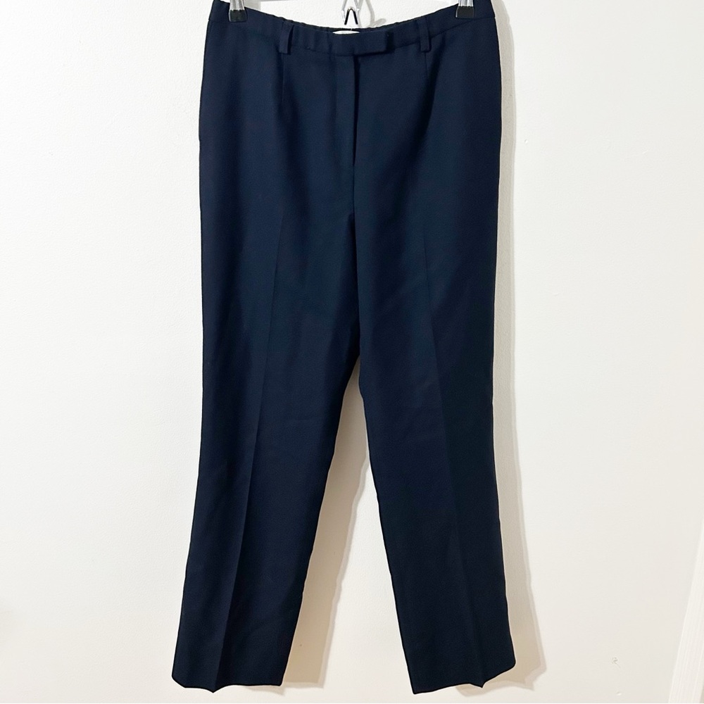 Pendleton Virgin Wool Fully Lined Straight Leg Trousers Button With Zip Closure